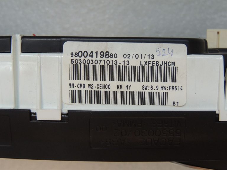 Peugeot 508 I 2.0HDi Hybrid4 Spidometra rādījums instrumentu panelī 9800419880