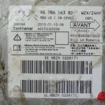 Peugeot 508 I Gaisa spilvenu vadības bloks Gaisa spilvenu vadības bloks Vadības bloks 9678656380