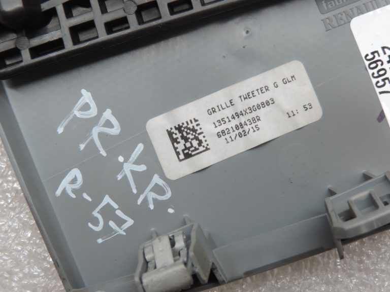 Oriģinālais Renault Espace 5 instrumentu paneļa skaļruņa vāks kreisais 682108438R