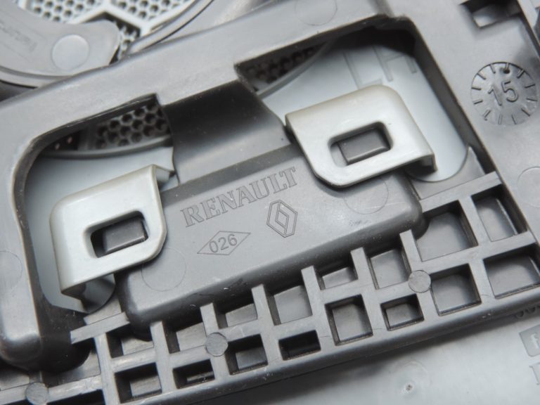Oriģinālais Renault Espace 5 instrumentu paneļa skaļruņa vāks kreisais 682108438R