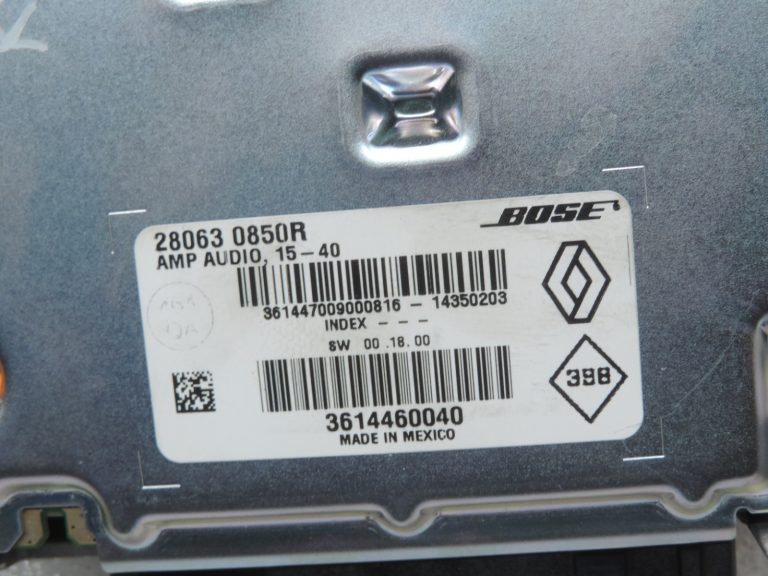 Oriģinālais Renault Espace V Kadjar Talisman Audio pastiprinātājs Bose 280630850R