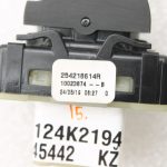 Oriģināls Renault Dacia Dacia elektrisko logu slēdzis aizmugurējais kreisais labais 254218614R