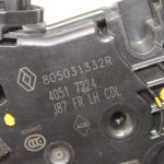 Oriģinālā Renault Captur I (J87) priekšējo kreiso durvju slēdzene 805031332R