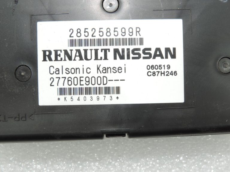 Oriģinālais Renault Captur I (J87) gaisa kondicionēšanas vadības bloks Apkures vadības bloks 285254697R