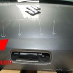 Suzuki Swift III Bagāžas nodalījuma vāks Sudraba krāsa Bagāžas nodalījuma vāks