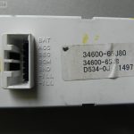 Suzuki Grand Vitara II Displejs Radio pulkstenis 34600-65J80 Centrālais displejs Infodisplejs