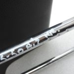 Oriģinālais SAAB 9-3 II YS3F aizmugurējais kreisais galvas balsts Leatherette Black 12790490