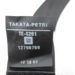 Oriģinālais SAAB 9-3 II YS3F Aizmugurējā centrālā drošības josta 12796769, 12790524