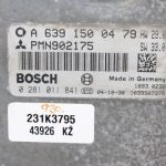 Smart Forfour W454 1.5 DCI 70kW Motora vadības bloks A6391500479, A6391501079
