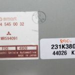 Smart Forfour W454 Mitsubishi Colt VI Stūres pastiprinātāja vadības bloks A454545450032