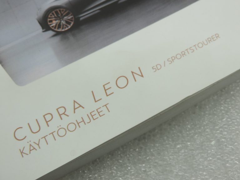 Oriģinālais Cupra Leon Sportstourer KL8 Käyttöohjeet Suomeksi 5FA012771CF