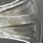 BMW X5 E70 19 collu viens alumīnija ritenis ar krāsas bojājumiem R19 Styling 213