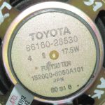 Oriģinālais Toyota Previa II XR30 aizmugurējais skaļrunis 8616028530 86160-28530