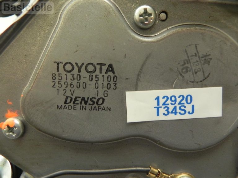 Toyota Avensis T25 aizmugurējā tīrītāja motora tīrītāja motors 85130-05100