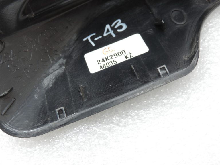 Oriģināls Toyota RAV4 II (XA20) kreisās aizmugurējās jumta sliedes aizmugurējās daļas vāciņš melns