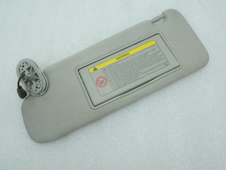 Oriģināls Toyota Avensis T25 saules aizsarglīdzeklis kreisajā pusē (ar brīdinājumu par gaisa spilvena atvēršanu) 7432005161161B1