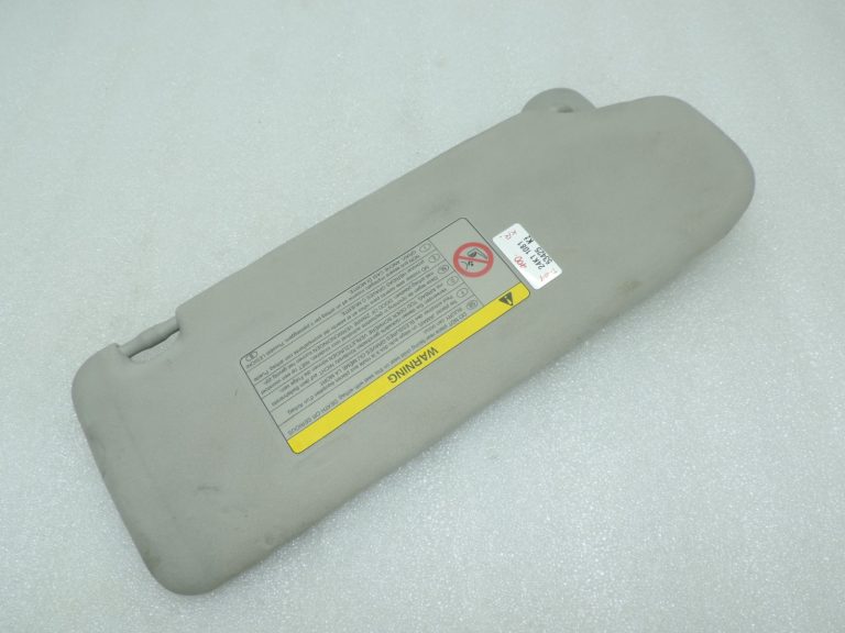 Oriģināls Toyota Avensis T25 saules aizsarglīdzeklis kreisajā pusē (ar brīdinājumu par gaisa spilvena atvēršanu) 7432005161161B1