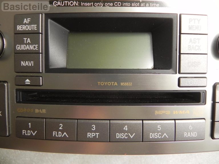 Toyota Avensis T25 CD Radio MP3 DAB WMA atskaņotājs CD atskaņotājs 86120-05130