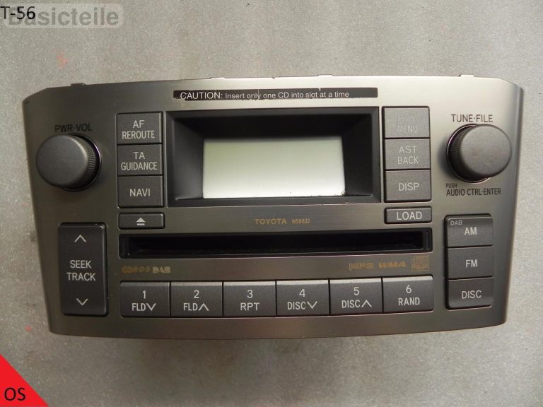Toyota Avensis T25 CD Radio MP3 DAB WMA atskaņotājs CD atskaņotājs 86120-05130