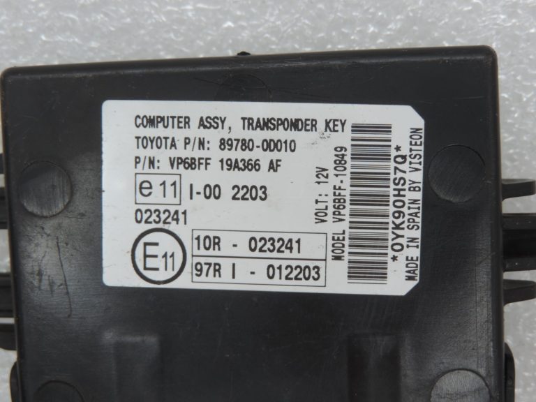 Oriģināls Toyota Yaris P9 atslēgas transpondera vadības bloks 897800D010 89780-0D010
