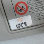 Oriģinālā Toyota Avensis T25 Saules aizsegs labajā pusē 7431005161B1 74310-05161-B1 74310-05161-B1
