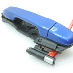 Oriģinālā Toyota Yaris P13 2014 – 2020 aizmugurējā labās puses durvju rokturis, miglaini zils (8X2)