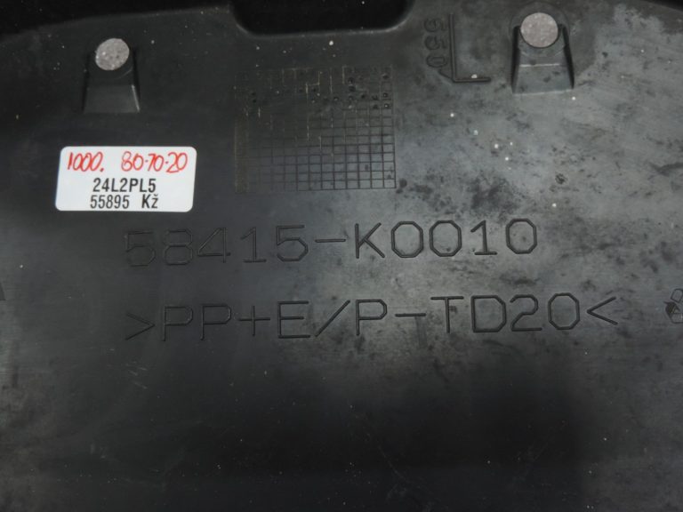 Oriģinālā Toyota Yaris P21 aizmugurējā apakšējā paneļa apdare 58415K0010, 58415-K0010