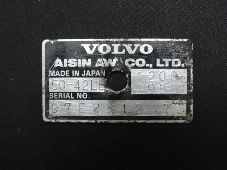 Oriģināla Volvo 4 pakāpju automātiskā pārnesumkārba AW50-42LE Ātruma sensors 9168039