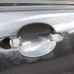 Volvo S80 II Aizmugurējo durvju aizmugurējā labo durvju aizmugurējā daļa – Krāsa – 452 – Melna safīra metālika