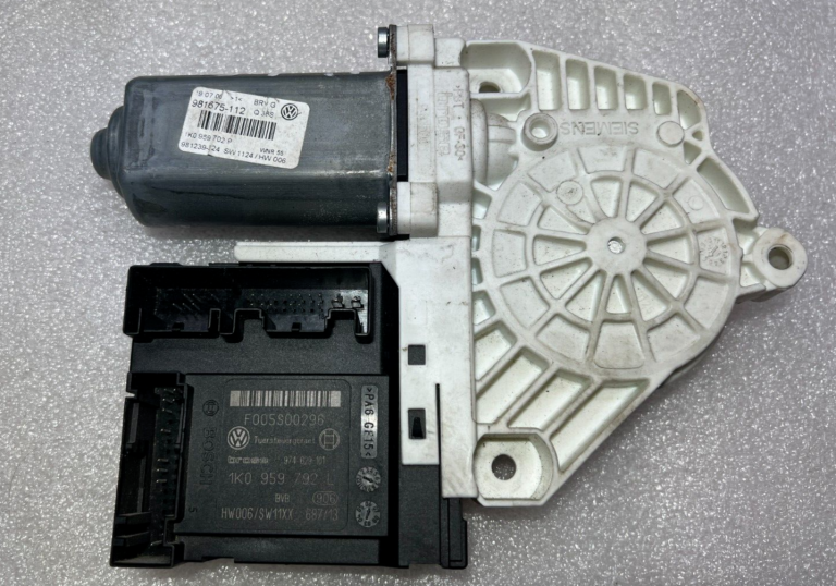 VW Logu regulatora motors priekšējais kreisais 1K0959702AE