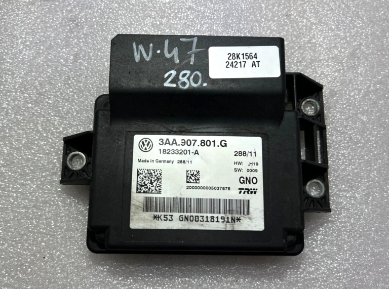 Volkswagen Sharan II Elektroniskās stāvbremzes vadības bloks 3aa907801g