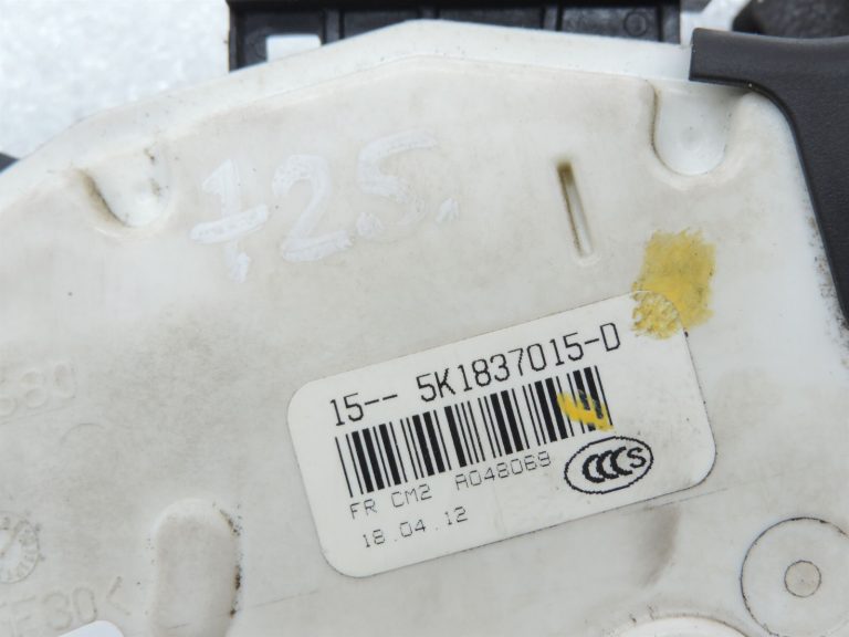VW Sharan 7N Durvju slēdzene priekšējā kreisā Durvju slēdzene priekšējā kreisā 5K1837015D