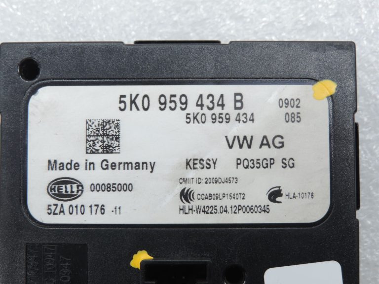 Volkswagen Sharan 7N Keyless Go vadības bloks 5K0959434B