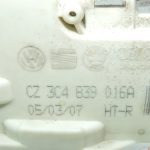 Oriģināls VW Tiguan 5N Passat B6 B7 Audi Q7 Aizmugurējā labās puses durvju slēdzene 3C4839016A