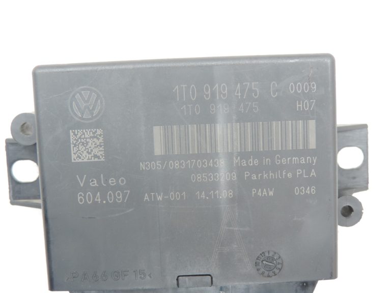 Oriģināls Volkswagen Tiguan 5N PDC stāvvietas palīgsistēmas vadības bloks 1T0919475C