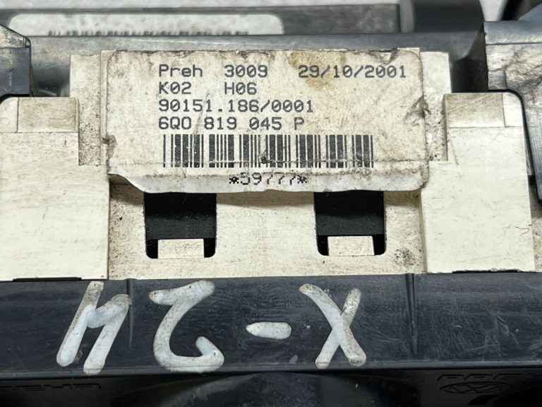 VW ventilācijas apkures vadības panelis 6q0819045p