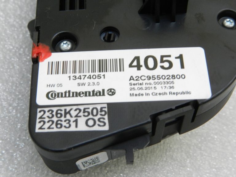 Opel Zafira C Klimata kontroles panelis Apkures kontroles panelis Apkures kontrolieris 13474051