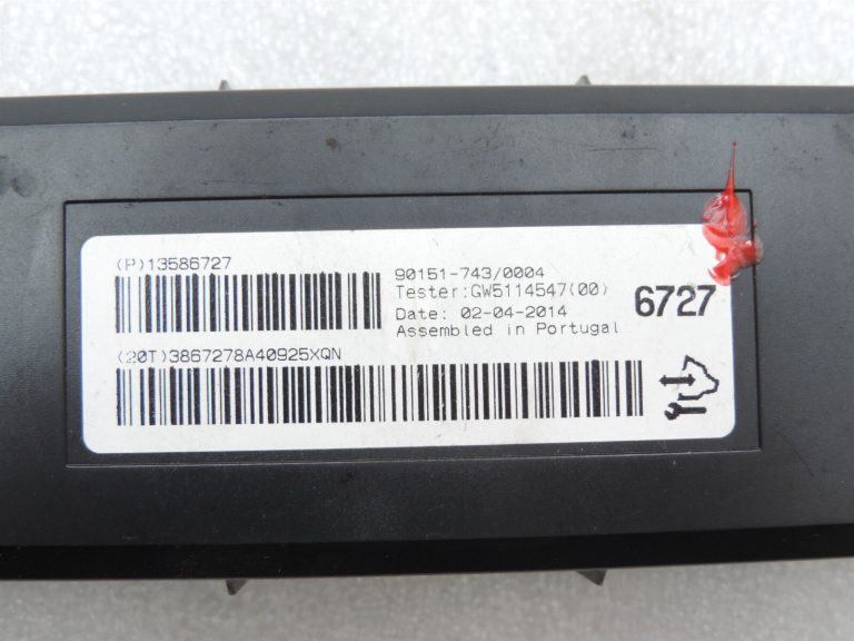 Opel Astra J Zafira C Cascada Klimata kontroles bloks Klimata kontroles bloks 13586727