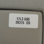 Opel Zafira C Priekšējā labā saules aizsarglāze Saules aizsarglāze ar apgaismojumu 13395040