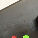 Opel Zafira C instrumentu paneļa cimdu nodalījuma vāks Jet Black