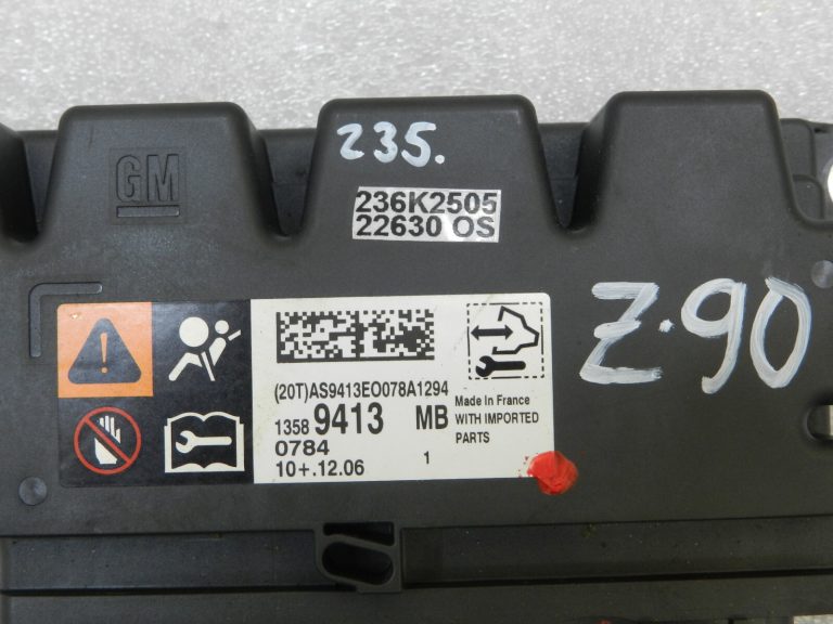 Opel Astra J Meriva B Zafira C Gaisa spilvenu vadības bloks Airbag ECU 13589413