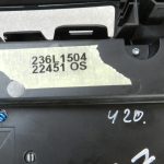 Opel Zafira C CD 400 Plus radio vadības panelis Jet Black 13435410