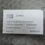 Opel Zafira C Bagāžas nodalījuma grīda Bagāžas nodalījuma paklājs Paklājs 7-vietīgs 13366364