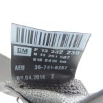 Opel Zafira C Otrās rindas kreisā drošības josta melna 13332239