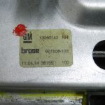 Opel Zafira C Oriģinālais aizmugurējā labā loga motora savienojums 13260142