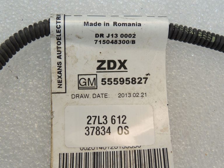 Opel Insignia A Zafira C 2.0CDTi A20DT Kloķvārpstas sensora vadu instalācija 55595827