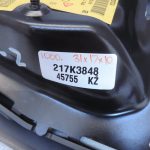 Opel Zafira B Priekšējā labā sēdekļa apšuvums Drošības modulis 13165247 24451788
