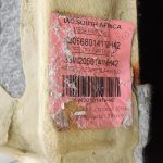 Oriģinālais Mercedes Benz W205 aizmugurējais salona paklājs Carpet