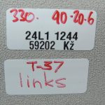 Oriģinālā Toyota Yaris Verso P2 Saules aizsarglīdzeklis kreisais, pelēks 7432052550B0