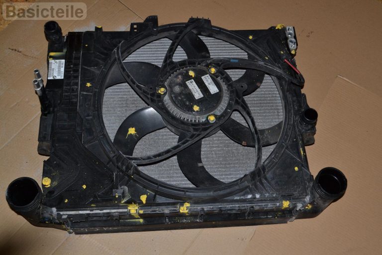 BMW X3 E83 Diesel Pilnīgs ventilatora rāmis ar ventilatoru interkulētora ūdens dzesētāja dzesētāju